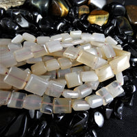 Chalcedony Bead Strands(small square)