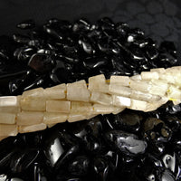 Peachy Quartz Bead Strands(rectangle)
