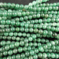 Green Aventurine Bead Strand(round 2 colors)