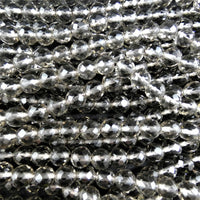 Faceted Smoky Quartz Bead Strand(various)