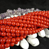 Red Bead Strand (8mm round)