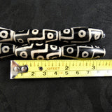Etched Black Agate Bead Strands(large marquise)
