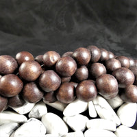 Natural Wood Bead Strands(14mm round)