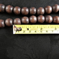 Natural Wood Bead Strands(14mm round)