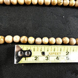 Brown Marble Bead Strands(6-8mm round)