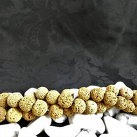Brown Lava Bead Strands(8mm round)