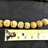 Brown Lava Bead Strands(8mm round)
