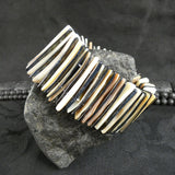 Dual Tone Mother of Pearl Stretch Bracelets (Dyed) (Various)