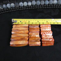 Peach Mother of Pearl Stretch Bracelets (Dyed) (Various)