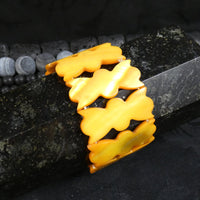 Yellow Mother of Pearl Stretch Bracelets (Dyed) (Various)