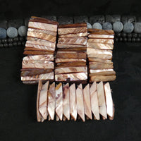 Dusty Rose Mother of Pearl Stretch Bracelets (Dyed) (Various)