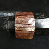 Dusty Rose Mother of Pearl Stretch Bracelets (Dyed) (Various)