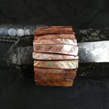 Dusty Rose Mother of Pearl Stretch Bracelets (Dyed) (Various)