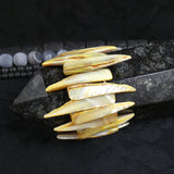 Light Yellow Mother of Pearl Stretch Bracelets (Dyed) (Various)