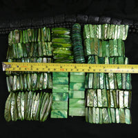 Green Mother of Pearl Stretch Bracelets (dyed) (Various)