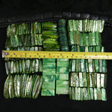 Green Mother of Pearl Stretch Bracelets (dyed) (Various)