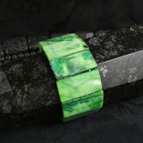 Green Mother of Pearl Stretch Bracelets (dyed) (Various)