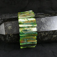 Green Mother of Pearl Stretch Bracelets (dyed) (Various)