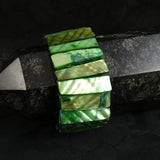 Green Mother of Pearl Stretch Bracelets (dyed) (Various)