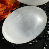 Large Selenite Palm Stone