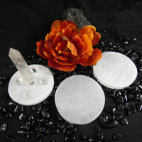 Small Selenite Clearing Plate