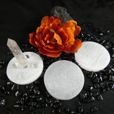 Small Selenite Clearing Plate