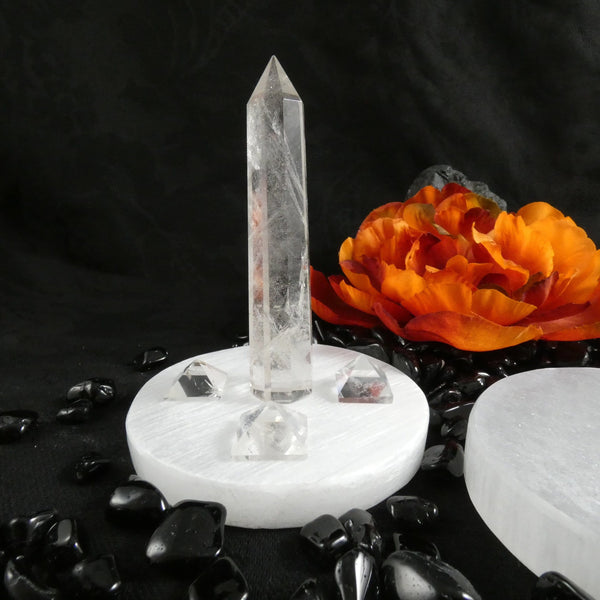 Small Selenite Clearing Plate