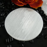 Large Selenite Clearing Plate
