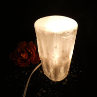 Selenite Cylinder Lamp (20 cm)