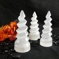 Selenite Spiral "Unicorn Horn"