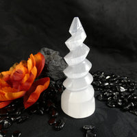 Selenite Spiral "Unicorn Horn"