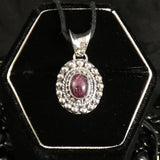 Star Ruby Sterling Silver Pendant