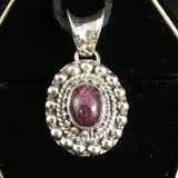 Star Ruby Sterling Silver Pendant