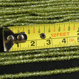 Peridot Faceted Rondelle Beads (3mm)