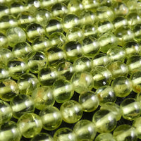 Peridot Polished Round Beads (4mm)