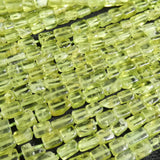 Peridot Rectangle Tube Beads (3mm)