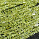 Peridot Rectangle Tube Beads (3mm)