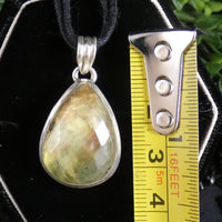 Prehnite in Sterling Silver Pendant