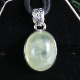 Prehnite in Sterling Silver Pendant (831)