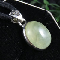 Prehnite in Sterling Silver Pendant (831)