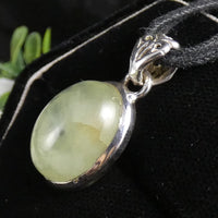 Prehnite in Sterling Silver Pendant (831)