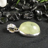 Prehnite in Sterling Silver Pendant (831)