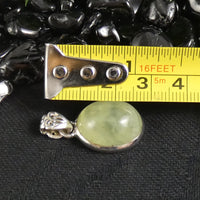 Prehnite in Sterling Silver Pendant (831)