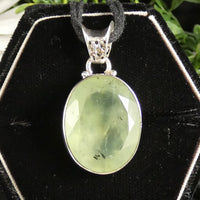 Prehnite in Sterling Silver Pendant (833)