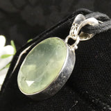 Prehnite in Sterling Silver Pendant (833)