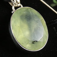 Prehnite in Sterling Silver Pendant (833)