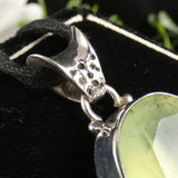 Prehnite in Sterling Silver Pendant (833)