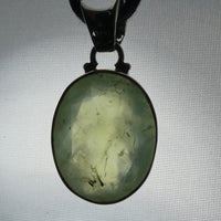 Prehnite in Sterling Silver Pendant (833)