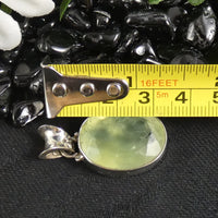 Prehnite in Sterling Silver Pendant (833)