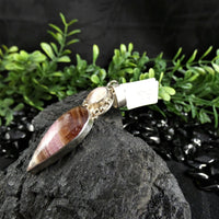 Rhodocrosite in Sterling Silver Pendant(various)